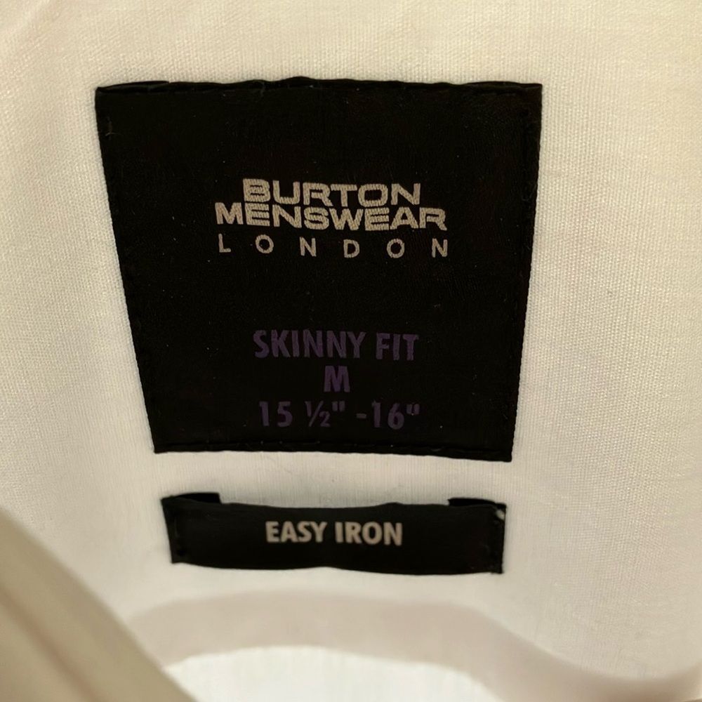 Burton White Dress Shirt Classic Formal Wear - Picture 2 of 4
